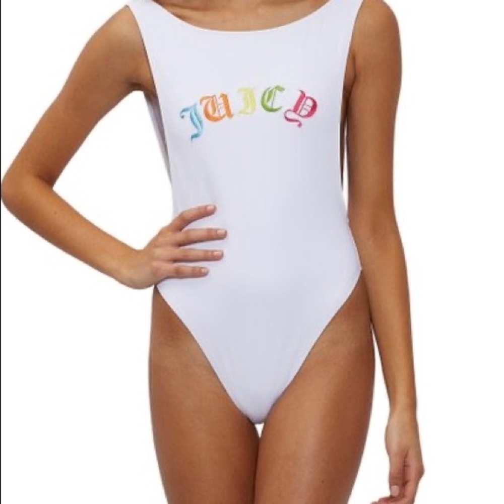 Juicy Couture White Logo Swimsuit FREE SHIPPING